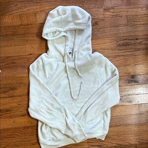 Aerie Cream Hooded Sweater